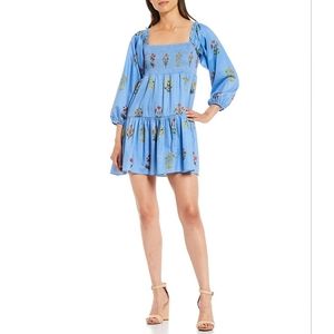 Sachin & Babi x Dillards Smocked Floral Dress